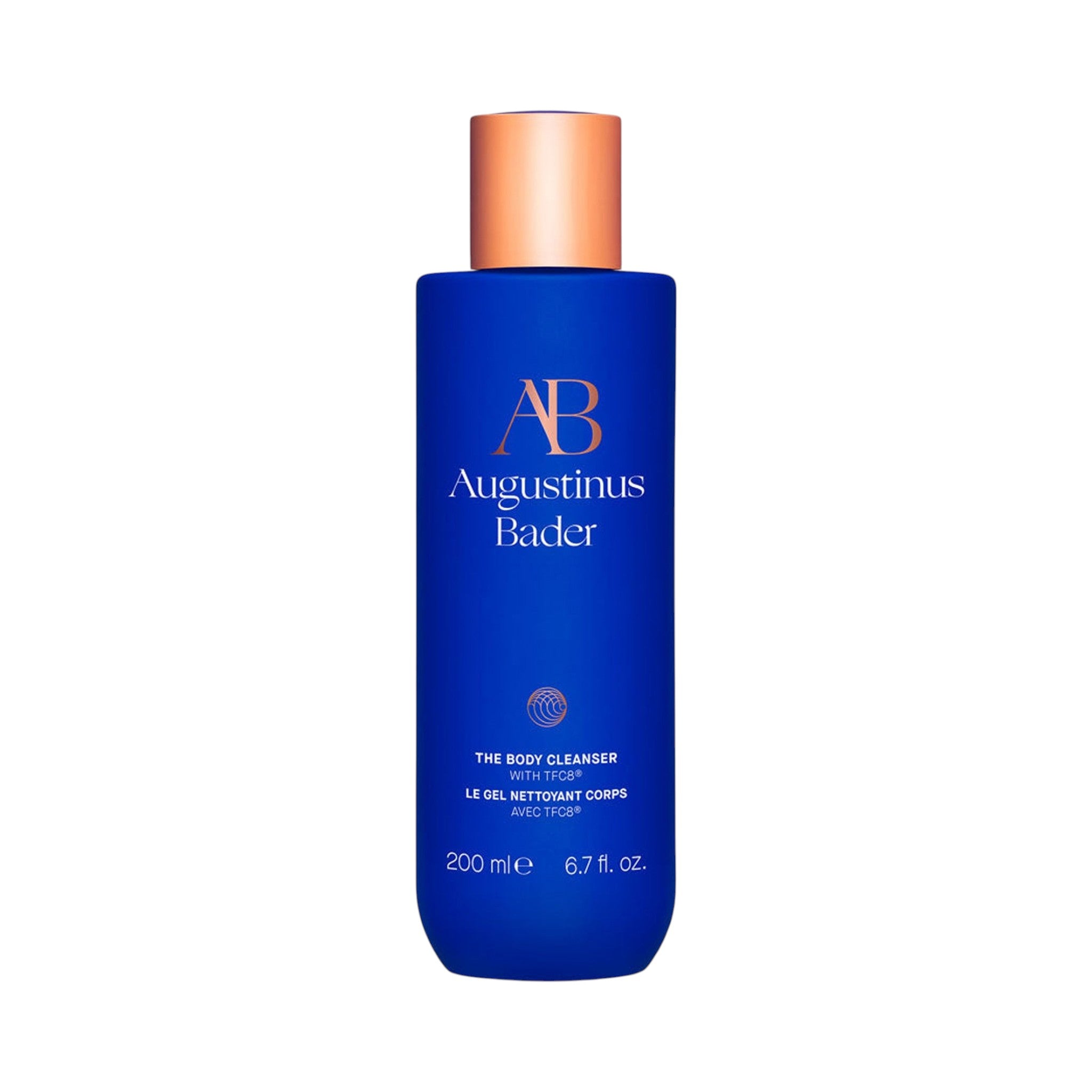 Augustinus Bader The Body Cleanser sprchový gél v 200ml modrej fľaši - predný pohľad